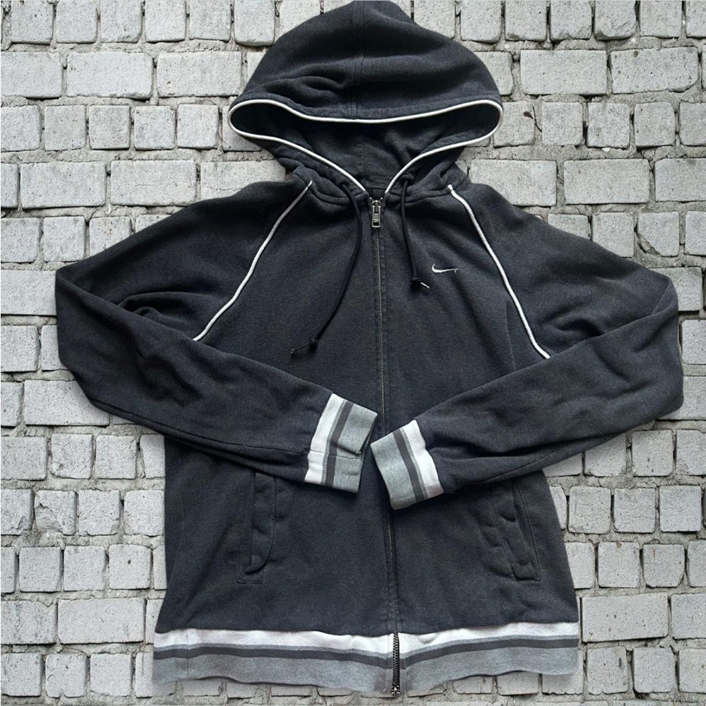 Nike The Athletic Dept Hoodie Womens XS/S Gray Cotton Hooded Full Zip